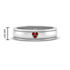 Load image into Gallery viewer, 2 Tone Heart Enamel Wedding Band
