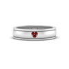 Load image into Gallery viewer, 2 Tone Heart Enamel Wedding Band