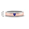 Load image into Gallery viewer, 2 Tone Heart Enamel Wedding Band