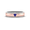Load image into Gallery viewer, 2 Tone Heart Enamel Wedding Band