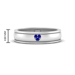 Load image into Gallery viewer, 2 Tone Heart Enamel Wedding Band
