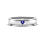Load image into Gallery viewer, 2 Tone Heart Enamel Wedding Band
