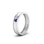 Load image into Gallery viewer, 2 Tone Heart Enamel Wedding Band
