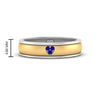 Load image into Gallery viewer, 2 Tone Heart Enamel Wedding Band