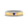 Load image into Gallery viewer, 2 Tone Heart Enamel Wedding Band