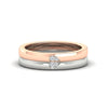 Load image into Gallery viewer, 2-tone-heart-promise-wedding-rings-in-rose-gold-FD11113B-NL-RG