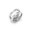Load image into Gallery viewer, 2-tone-heart-promise-wedding-rings-in-white-gold-FD11113B-NL-WG