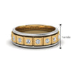Load image into Gallery viewer, 2 Tone Mens Diamond Wedding Band