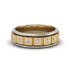 Load image into Gallery viewer, 2 Tone Mens Diamond Wedding Band