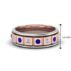 Load image into Gallery viewer, 2 Tone Mens Diamond Wedding Band