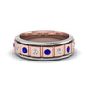 Load image into Gallery viewer, 2 Tone Mens Diamond Wedding Band
