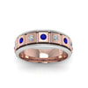 Load image into Gallery viewer, 2 Tone Mens Diamond Wedding Band