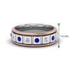 Load image into Gallery viewer, 2 Tone Mens Diamond Wedding Band