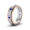 Load image into Gallery viewer, 2 Tone Mens Diamond Wedding Band