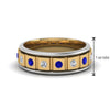 Load image into Gallery viewer, 2 Tone Mens Diamond Wedding Band