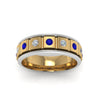 Load image into Gallery viewer, 2 Tone Mens Diamond Wedding Band