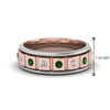 Load image into Gallery viewer, 2 Tone Mens Diamond Wedding Band
