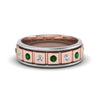 Load image into Gallery viewer, 2 Tone Mens Diamond Wedding Band