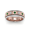 Load image into Gallery viewer, 2 Tone Mens Diamond Wedding Band