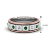 Load image into Gallery viewer, 2 Tone Mens Diamond Wedding Band