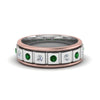 Load image into Gallery viewer, 2 Tone Mens Diamond Wedding Band