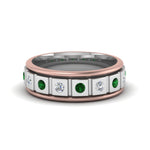 Load image into Gallery viewer, 2 Tone Mens Diamond Wedding Band
