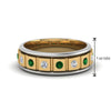 Load image into Gallery viewer, 2 Tone Mens Diamond Wedding Band