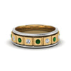 Load image into Gallery viewer, 2 Tone Mens Diamond Wedding Band