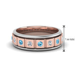 Load image into Gallery viewer, 2 Tone Mens Diamond Wedding Band
