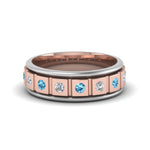 Load image into Gallery viewer, 2 Tone Mens Diamond Wedding Band
