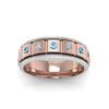 Load image into Gallery viewer, 2 Tone Mens Diamond Wedding Band