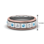 Load image into Gallery viewer, 2 Tone Mens Diamond Wedding Band
