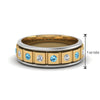 Load image into Gallery viewer, 2 Tone Mens Diamond Wedding Band