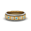 Load image into Gallery viewer, 2 Tone Mens Diamond Wedding Band