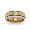 Load image into Gallery viewer, 2 Tone Mens Diamond Wedding Band