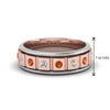 Load image into Gallery viewer, 2 Tone Mens Diamond Wedding Band