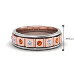 Load image into Gallery viewer, 2 Tone Mens Diamond Wedding Band
