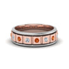 Load image into Gallery viewer, 2 Tone Mens Diamond Wedding Band