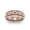Load image into Gallery viewer, 2 Tone Mens Diamond Wedding Band