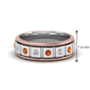 Load image into Gallery viewer, 2 Tone Mens Diamond Wedding Band
