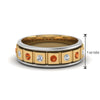 Load image into Gallery viewer, 2 Tone Mens Diamond Wedding Band
