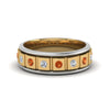 Load image into Gallery viewer, 2 Tone Mens Diamond Wedding Band