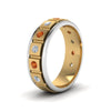 Load image into Gallery viewer, 2 Tone Mens Diamond Wedding Band
