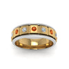 Load image into Gallery viewer, 2 Tone Mens Diamond Wedding Band
