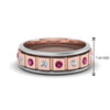 Load image into Gallery viewer, 2 Tone Mens Diamond Wedding Band