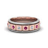 Load image into Gallery viewer, 2 Tone Mens Diamond Wedding Band