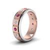 Load image into Gallery viewer, 2 Tone Mens Diamond Wedding Band