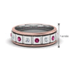 Load image into Gallery viewer, 2 Tone Mens Diamond Wedding Band