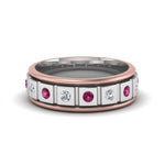 Load image into Gallery viewer, 2 Tone Mens Diamond Wedding Band
