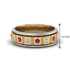 Load image into Gallery viewer, 2 Tone Mens Diamond Wedding Band